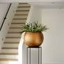 Vase ball Retro Ø10x9 gold