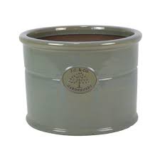 JC & CO Antique Grey Glazed Cylinder Ø37cm