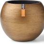Vase ball Retro Ø10x9 gold