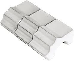 Large Glazed Cream Potfeet Pack of 3