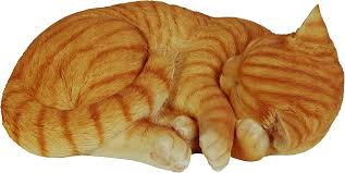 Rl Laying Cat Ginger B - Ornaments - Windyridge Garden Centre