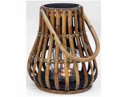 LAMPION RATTAN BLOND D16H16CM