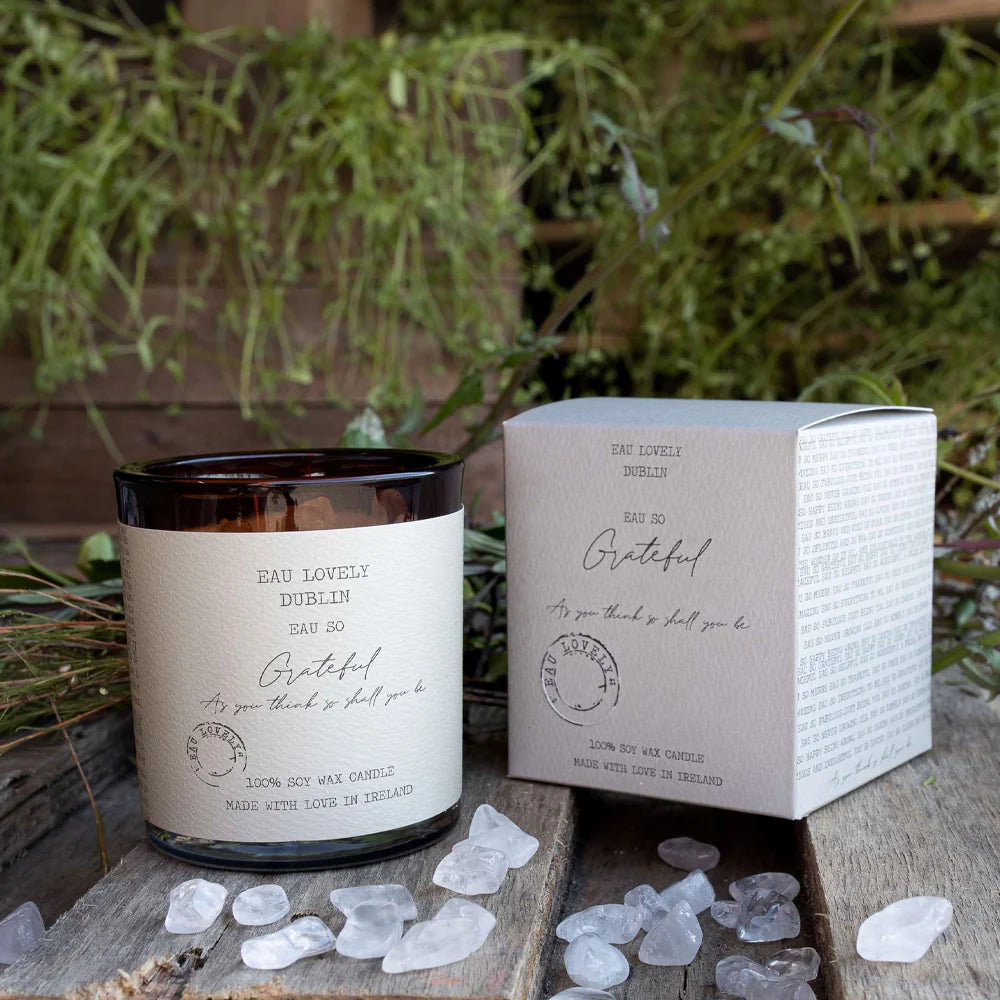 Eau So Grateful Candle - Gift Shop - Windyridge Garden Centre