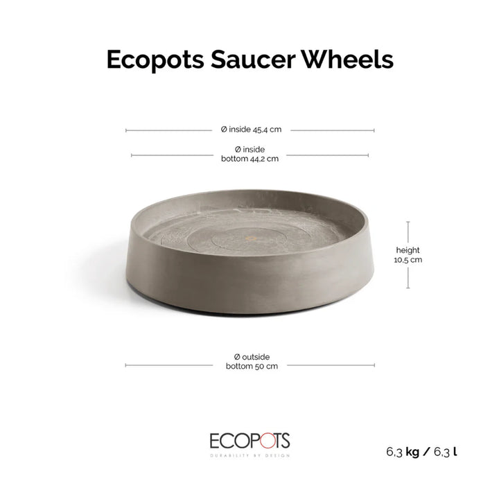 Saucer Oslo Wheels 55 Taupe