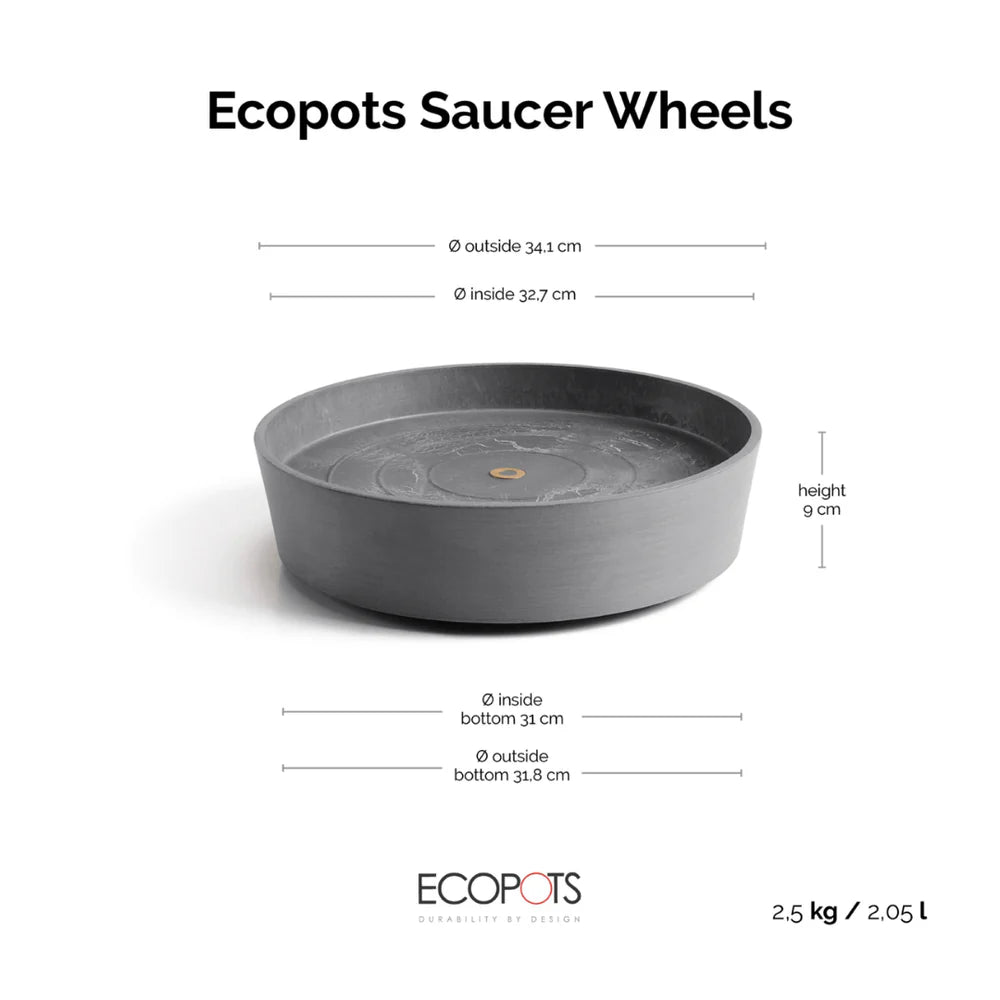 Saucer Wheels 40 Grey