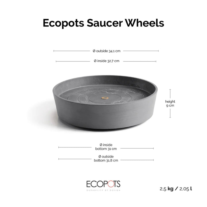 Saucer Wheels 40 Grey