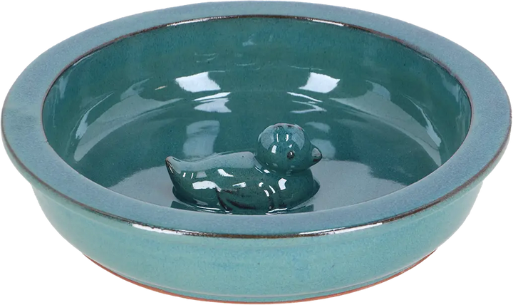 Bird bath round duck