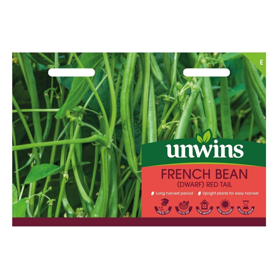 French Bean (Dwarf) Red Tail - Seed Packets - Windyridge Garden Centre