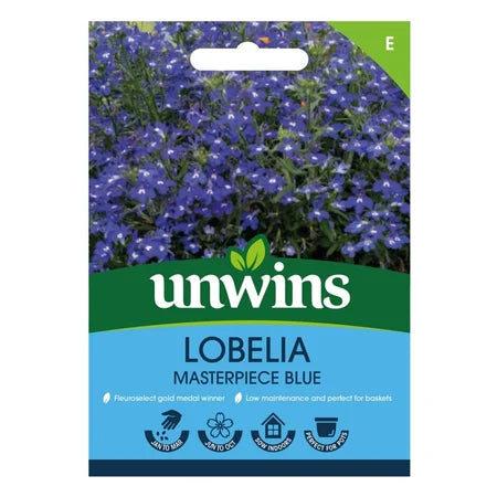 Lobelia Masterpiece Blue - Seed Packets - Windyridge Garden Centre