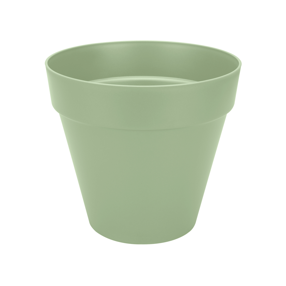 Elho Loft Urban Round Pot on Wheels Pistachio Green