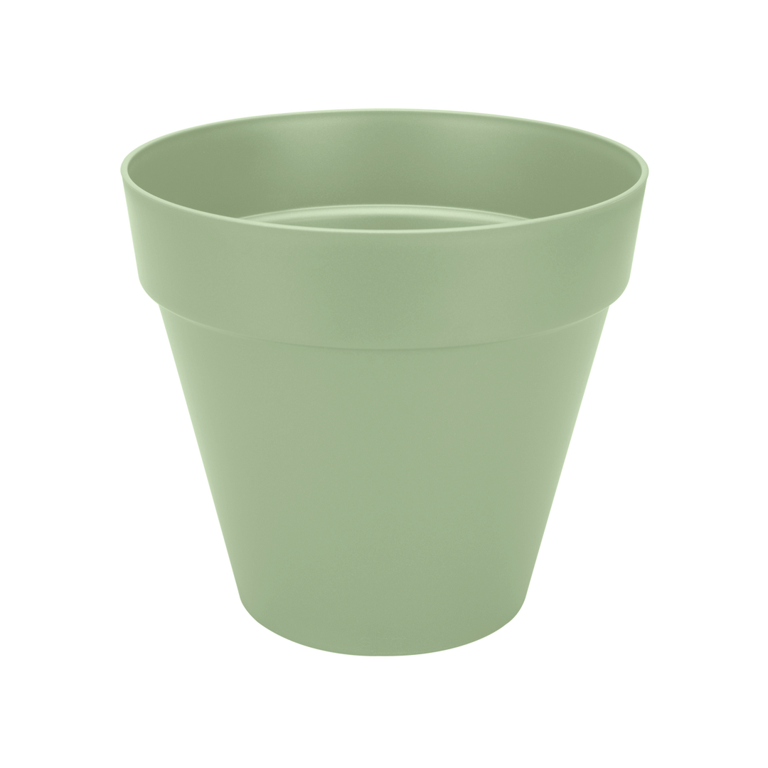 Elho Loft Urban Round Pot on Wheels Pistachio Green