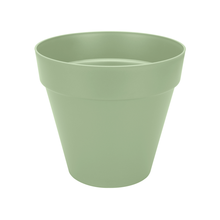 Elho Loft Urban Round Pot on Wheels Pistachio Green