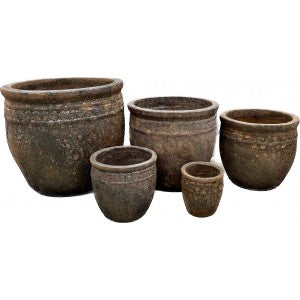 Coin Planter Pot Rust Ø63 H55
