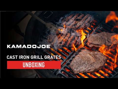 Kamado Joe Half Moon Cast Iron Cooking Grate -Classic Joe