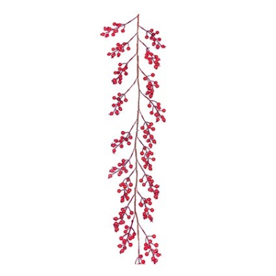 1.3m Red Berries Garland