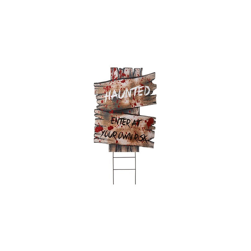 39cm Direction Boards with Halloween Messages