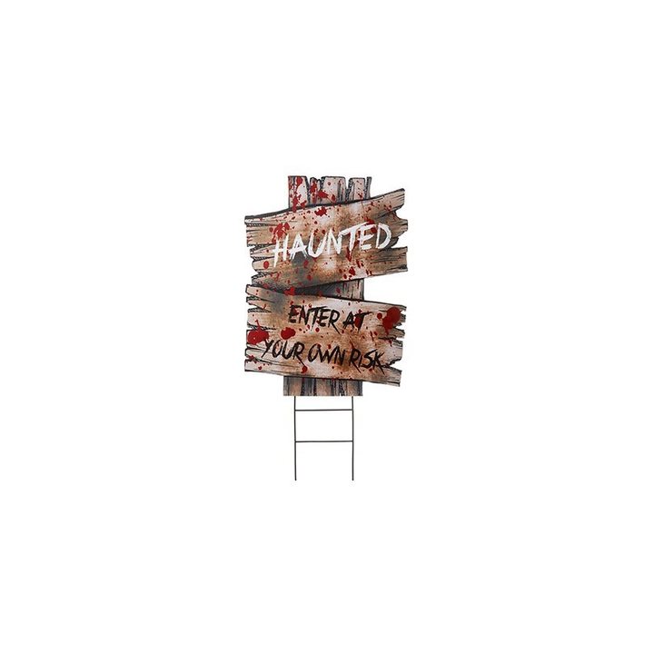 39cm Direction Boards with Halloween Messages