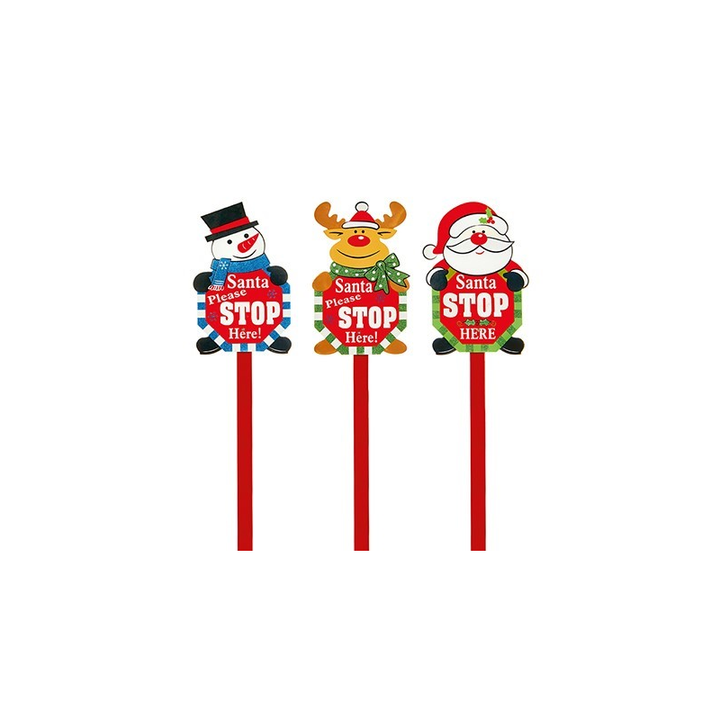 1m Wooden Garden Stake -3 Asst