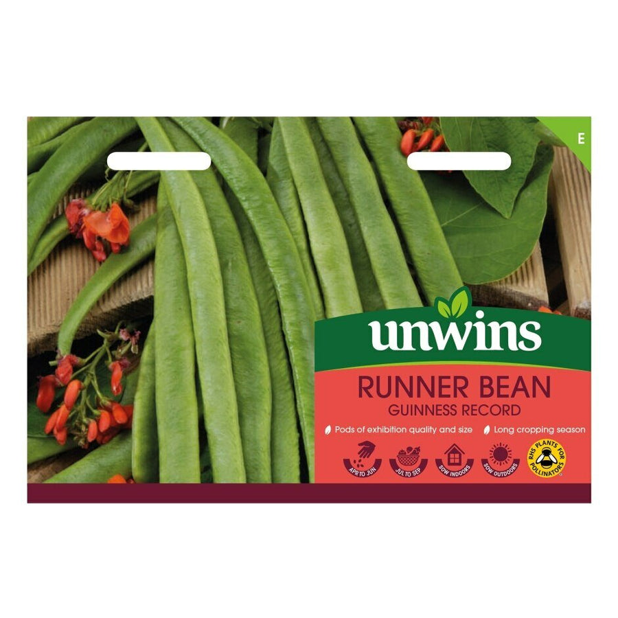 Runner Bean Guinness Record - Seed Packets - Windyridge Garden Centre