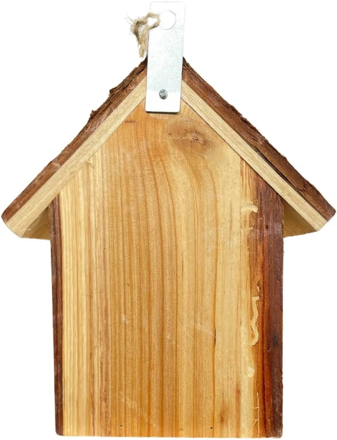 Bird House Blue Tit Bark Roof - Bird Care And Wildlife - Windyridge Garden Centre