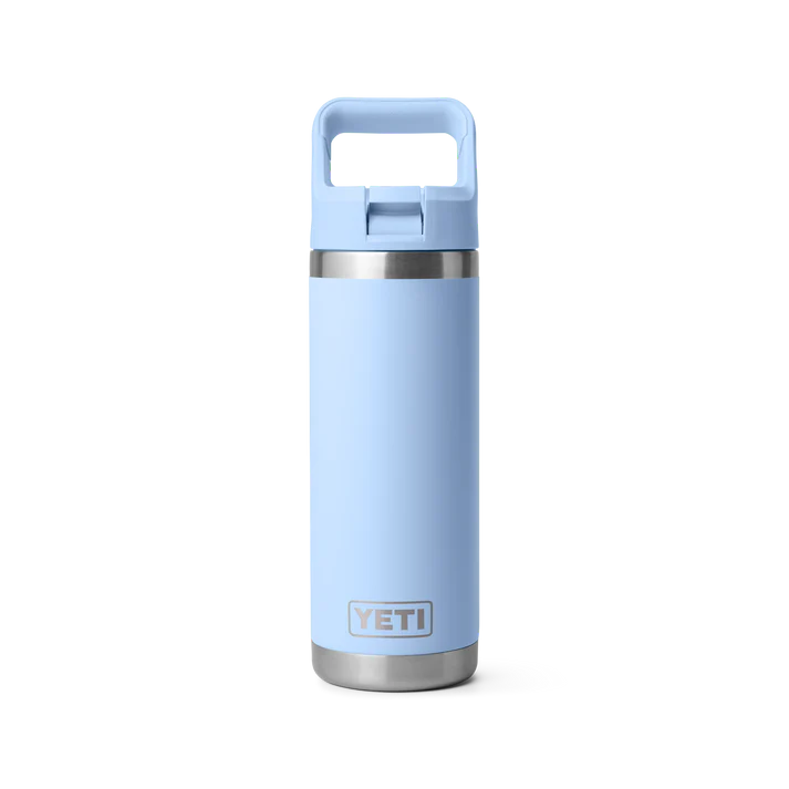 YETI RAMBLER 18OZ COLOUR STRAW BOTTLE BIG SKY BLUE