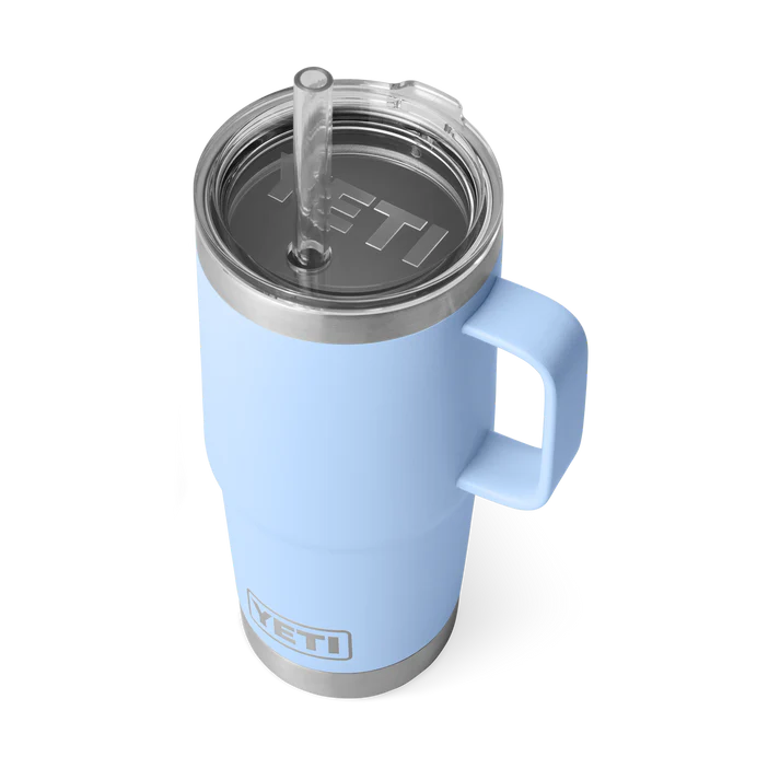 YETI RAMBLER 25 OZ STRAW MUG BIG SKY BLUE