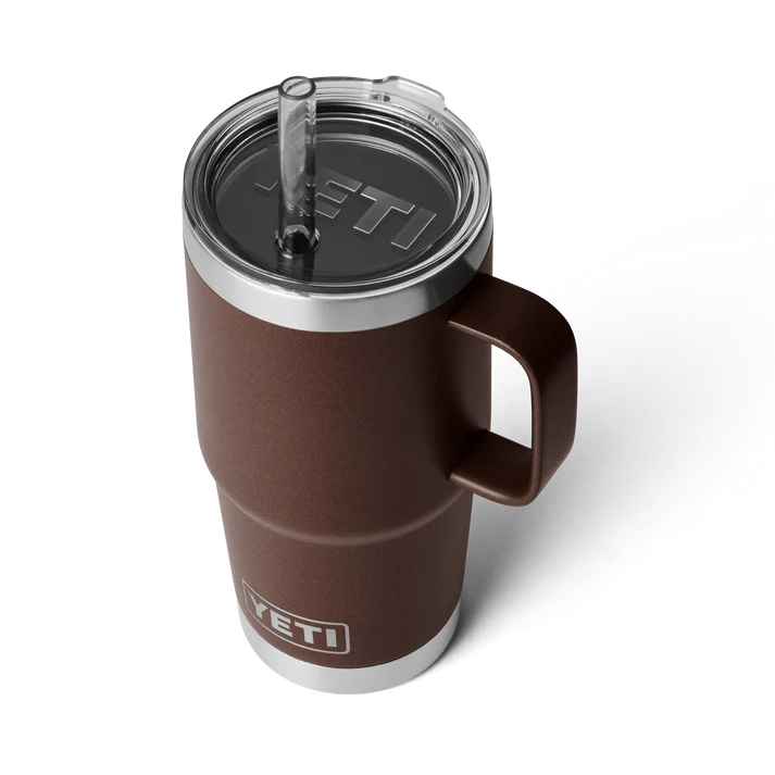 Yeti Rambler 25 OZ (739 ML) Straw Mug Wetlands Brown
