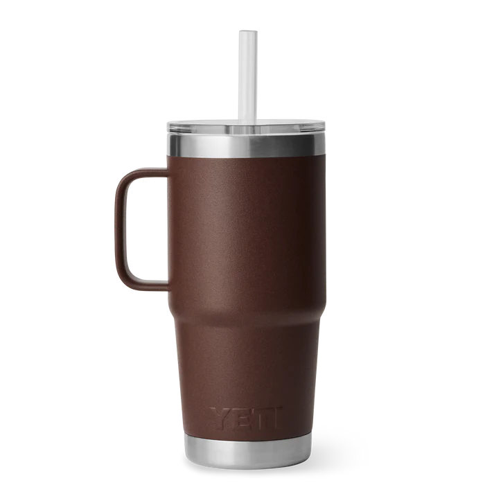 Yeti Rambler 25 OZ (739 ML) Straw Mug Wetlands Brown