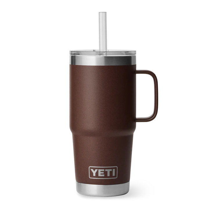 Yeti Rambler 25 OZ (739 ML) Straw Mug Wetlands Brown