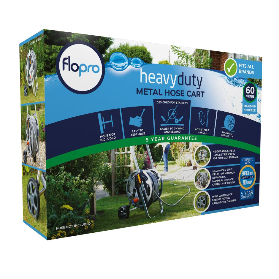 Flopro Metal Hose Cart Capacity 60m