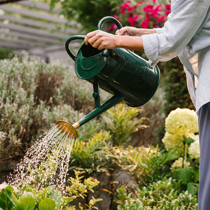 K&S Metal Watering Can Forest Green 9L
