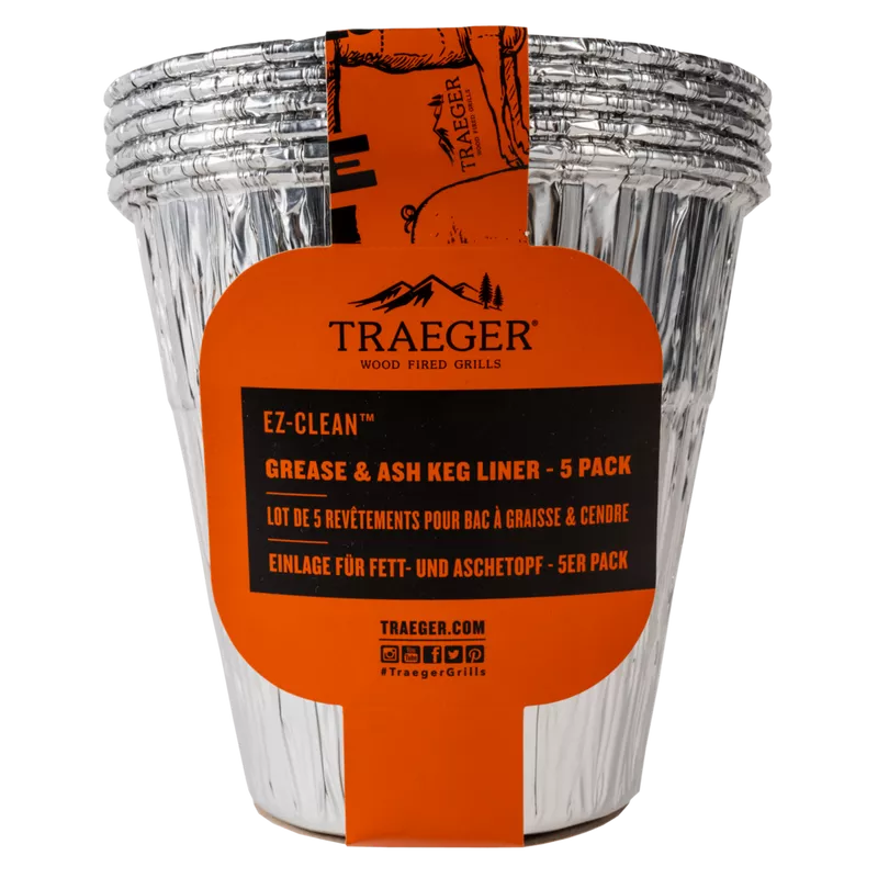 TRAEGER GREASE & ASH KEG LINER 5 PACK