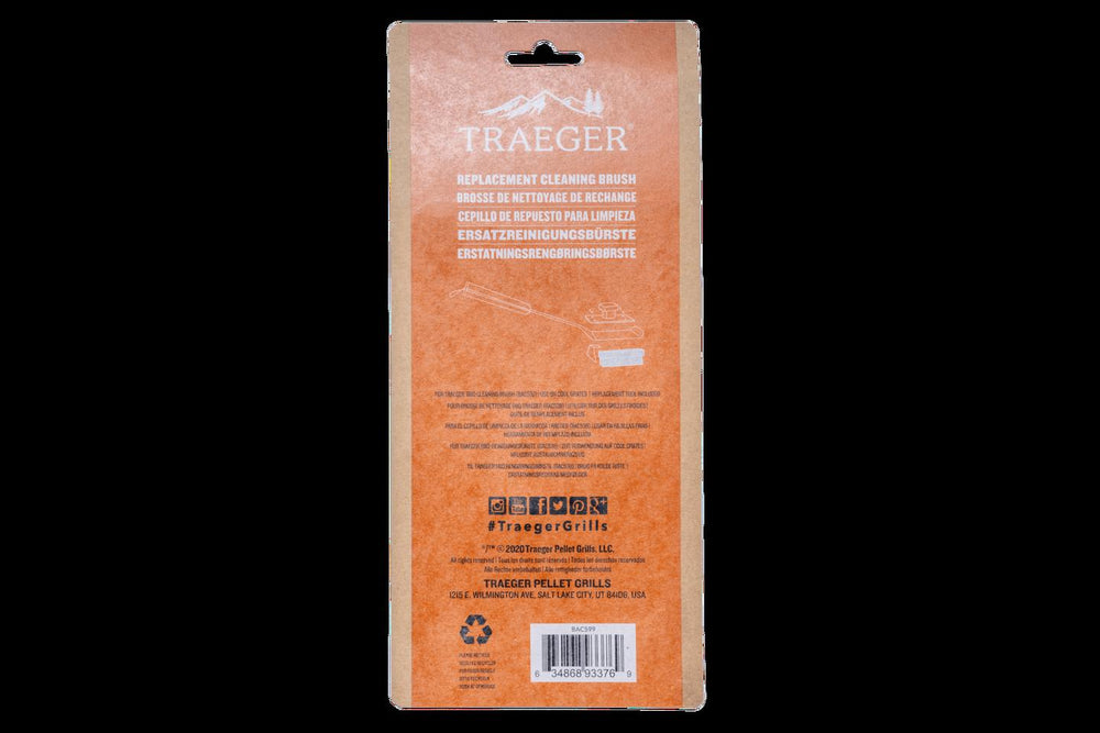 Traeger Replacement Cleaning Brush Head back