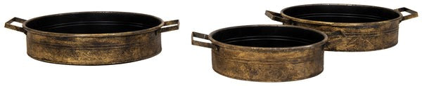 Romans Tray Gold D44H9 - Pots - Windyridge Garden Centre