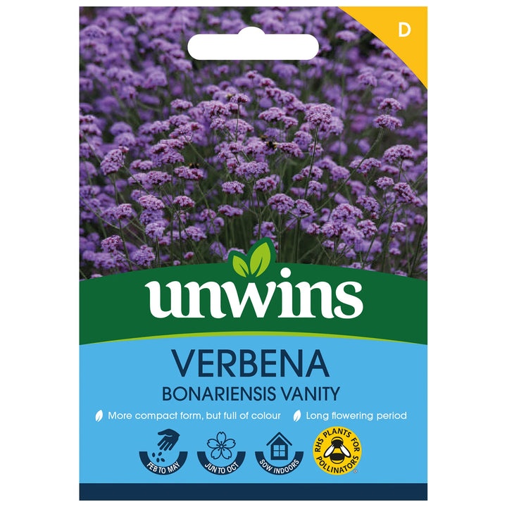 Verbena Bonariensis Vanityflower - Seed Packets - Windyridge Garden Centre