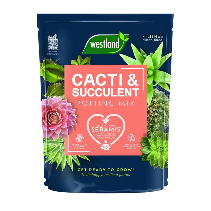 Cacti & Succulent Potting Mix (Enriched with Seramis) 4L