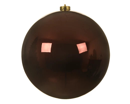 Bauble Shatterproof Shiny Redwood 14Cm -  - Windyridge Garden Centre