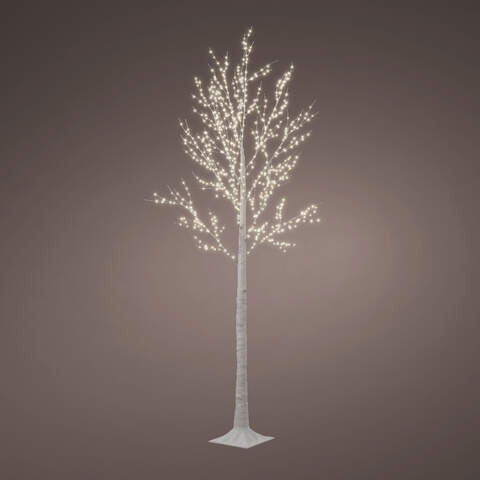 Micro LED tree gb pvc birch steady outdoor white/warm white dia110cm x H.220cm