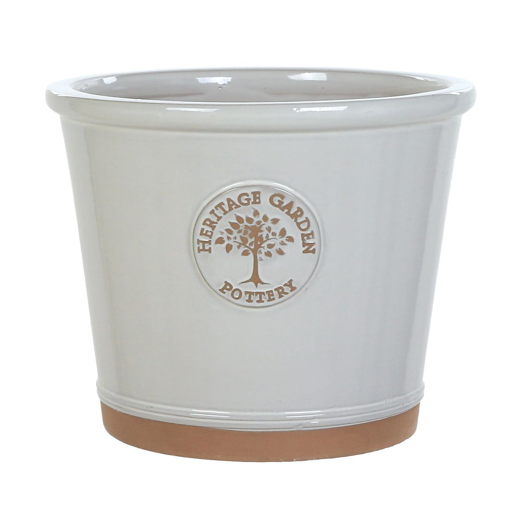 Edward V White Pot Ø35cm