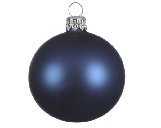 Bauble glass matt Night Blue