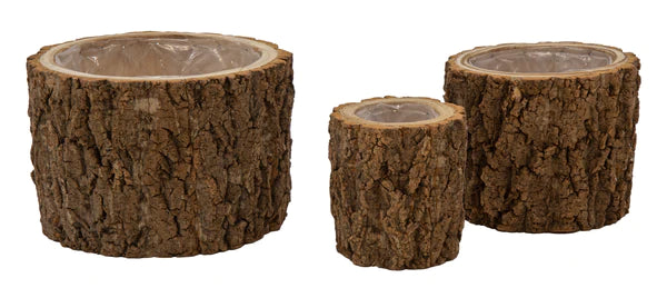 Frida Bark Rough Pot Natural Ø23H18