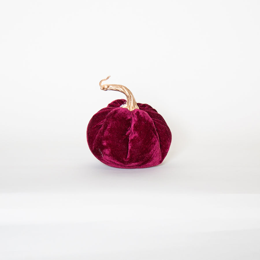 18X16Cm Burgundy Pumpkin - Autumn Decorations - Windyridge Garden Centre