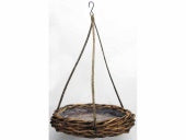 HANGING BASKET CL RATTAN HONEY D85H18CM