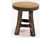 Deco Stool Teak Natural d15h17cm