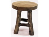 Deco Stool Teak Natural d17h22cm