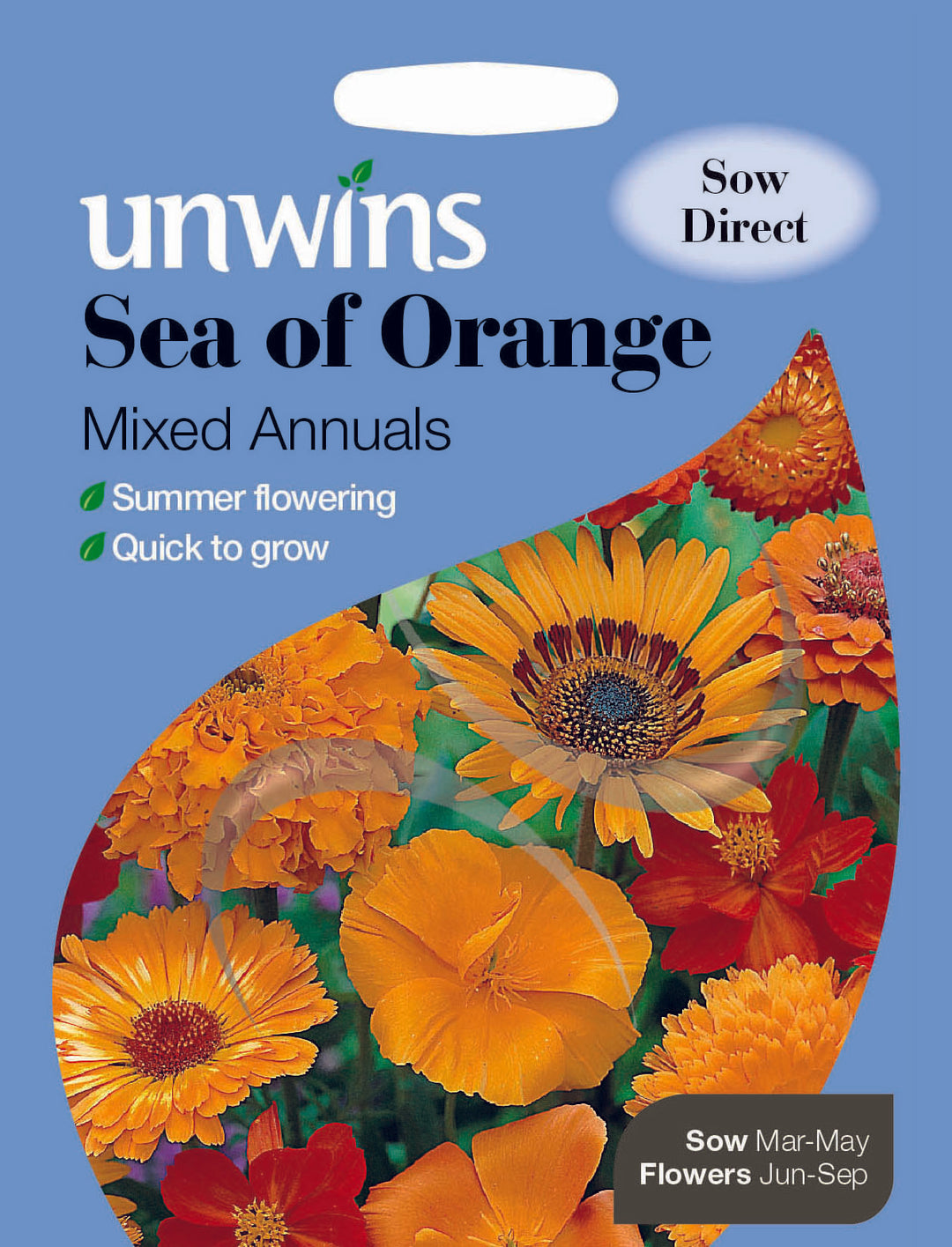 Unwins Sea of Orange Mixed Annuals