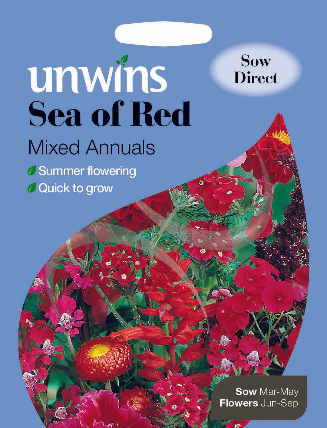 Unwins Sea of Red Mixed Annuals