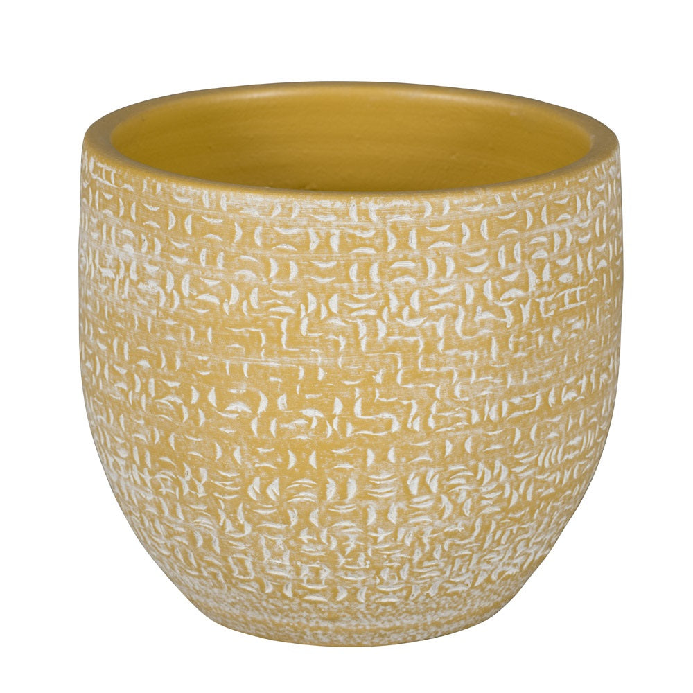 Amarante 1-01Y Indoor Pot Yellow Ø29cm H26cm