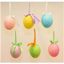 EASTER GLITZ SMALL EGG HANGER 8 X 6CM