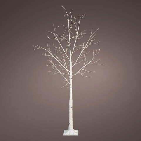 Micro  LED  tree  birch  H180cm warm white